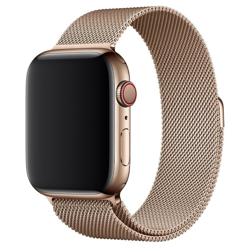 Ремешок Milanese Loop для Apple Watch 42/44mm золотой