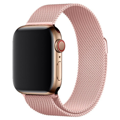 Ремешок Milanese Loop для Apple Watch 42/44 mm розовый