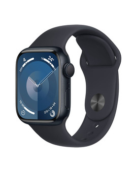 Apple Watch Series 9 GPS 41mm Midnight Aluminum Case with Midnight Sport Band S/M, изображение 1