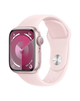 Apple Watch Series 9 GPS 41mm Pink Aluminum Case with Light Pink Sport Band S/M, изображение 1