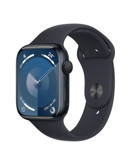 Apple Watch Series 9 GPS 45mm Midnight Aluminum Case with Midnight Sport Band M/L, изображение 1