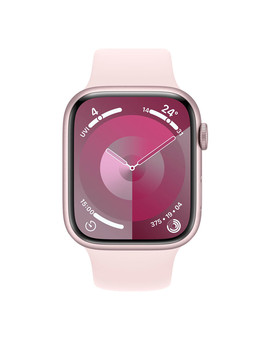 Apple Watch Series 9 GPS 45mm Pink Aluminum Case with Light Pink Sport Band M/L, изображение 2