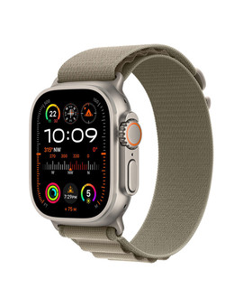 Apple Watch Ultra 2 with Olive Alpine Loop S, изображение 1