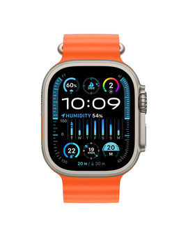 Apple Watch Ultra 2 with Orange Ocean Band, изображение 2