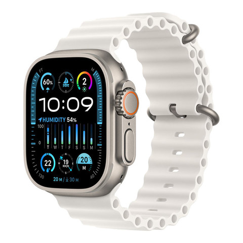 Apple Watch Ultra 2 with White Ocean Band