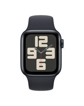 Apple Watch SE 2023 GPS 40mm Midnight Aluminum Case with Midnight Sport Band S/M, изображение 2