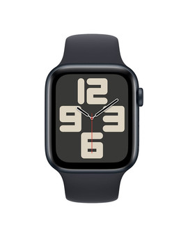 Apple Watch SE 2023 GPS 44mm Midnight Aluminum Case with Midnight Sport Band M/L, изображение 2